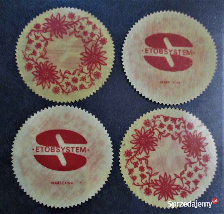 Warszawa ETOBSYSTEM podkładka podstawka PRL Nieporęt