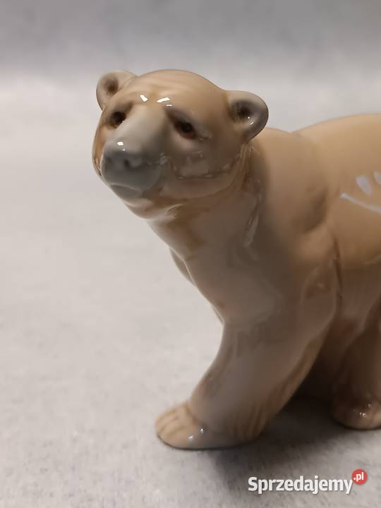 LLADRO Porcelanowa Figura Niedżwiedź Brązowy Miś Gdańsk