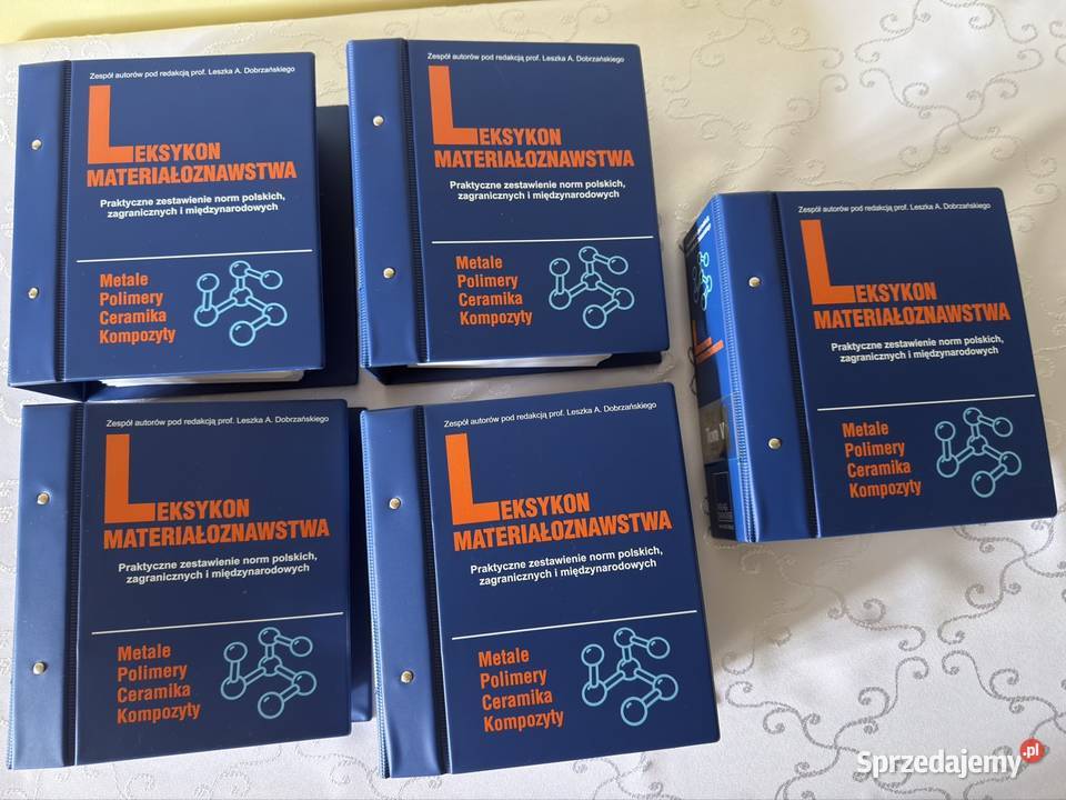 Leksykon Materiałoznawstwa Komplet 5 Tomów A5 śląskie Czerwionka-Leszczyny sprzedam
