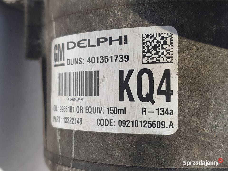 SPRĘŻARKA KLIMATYZACJI Opel Zafira B Astra J 17 Chełm sprzedam
