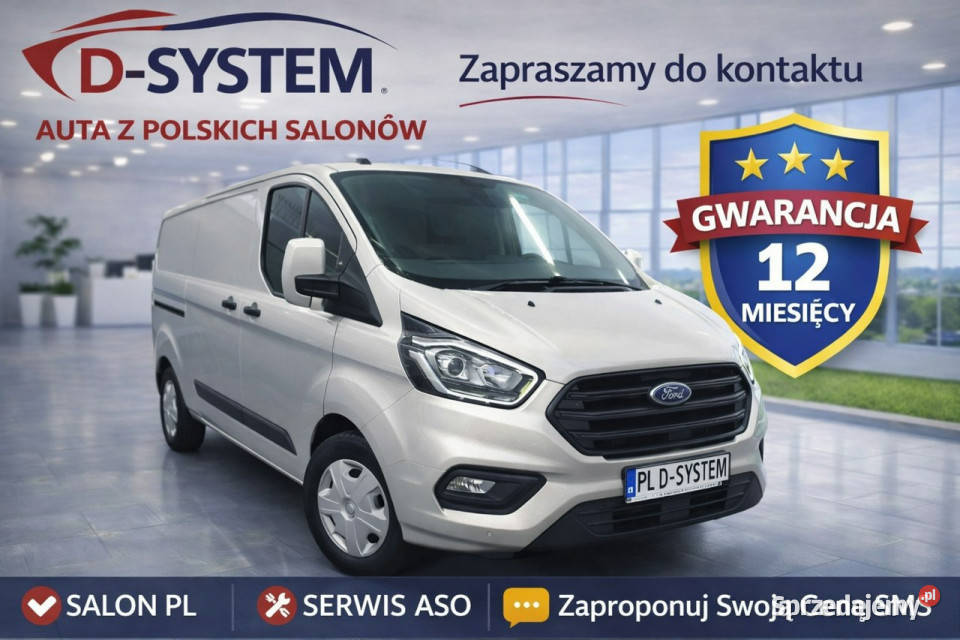 Ford Custom 2023r LONG Furgon fvat SUPER STAN immobilizer podlaskie Białystok sprzedam