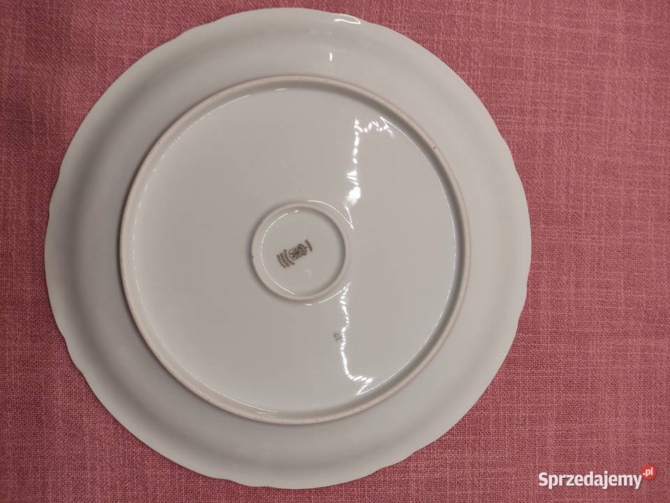 Talerz porcelanowy z kwiatowym wzorem Schumann Głuchołazy