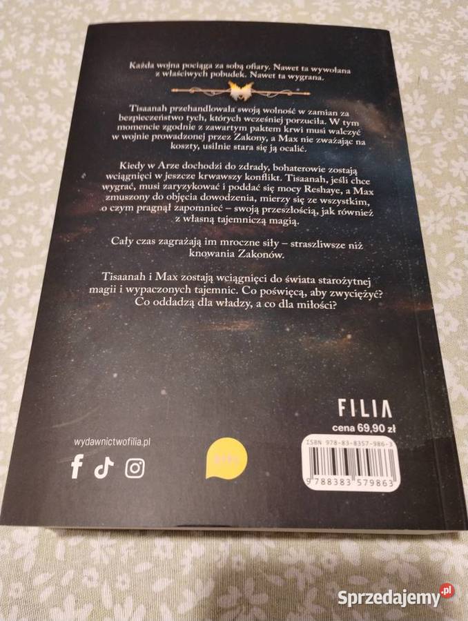 Carissa Broadbent Dzieci upadłych bogów wojna Giżycko sprzedam