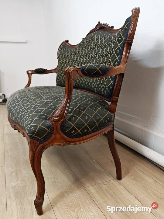 Piękna sofa kanapa w stylu rokoko ludwika Sandomierz