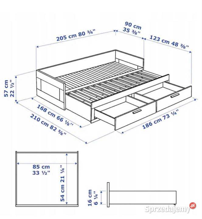 SPRZEDAM łóżko rozkladane młodzieżowe mazowieckie