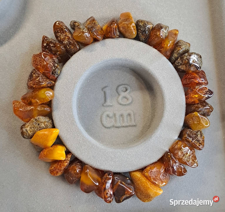 Bransoletka z bursztynu bursztyn bałtycki bryłki mazowieckie Warszawa