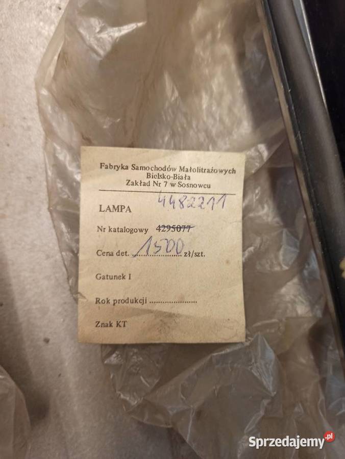 Komplet lamp fiat 126p Maluch Black silwer Red Mielec