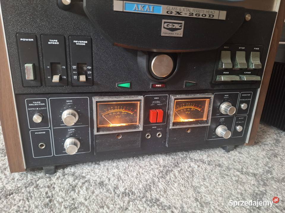Magnetofon szpulowy Akai Gx 260 D pokrywa Magnetofony Elektronika Szczecin