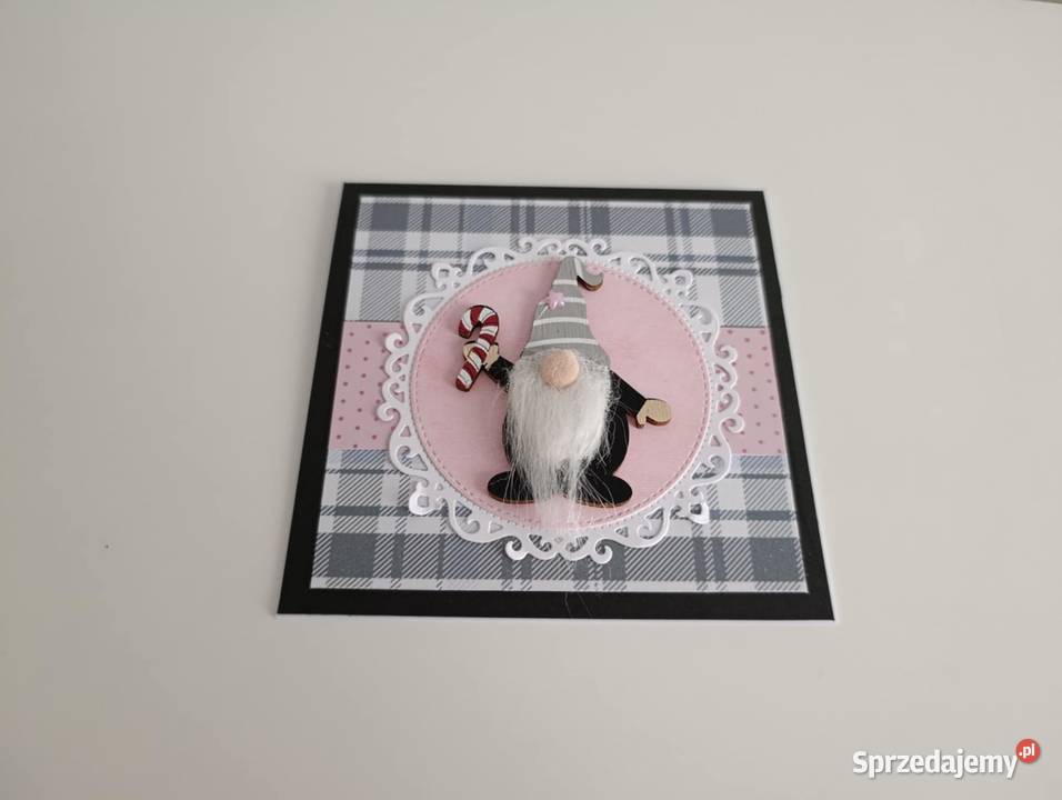 Kartka ręcznie robiona bożonarodzeniowa handmade łódzkie Łódź