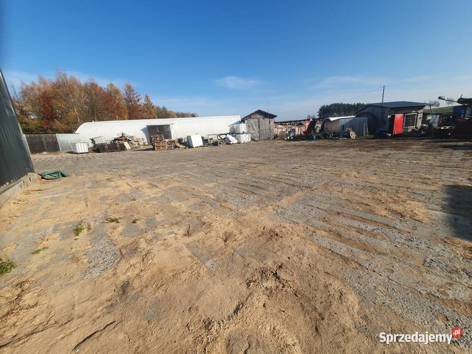 fabryka pelletu magazyny pełna infrastruktura Sugajno