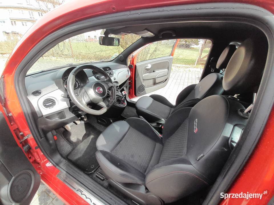 FIAT 500S wersja SPORT 1242 BENZYNA PRZEBIEG 132 nieuszkodzony 500 małopolskie Nowy Targ