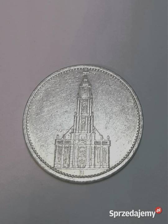 moneta 5 Reichsmark proba 900 warmińsko-mazurskie Elbląg sprzedam