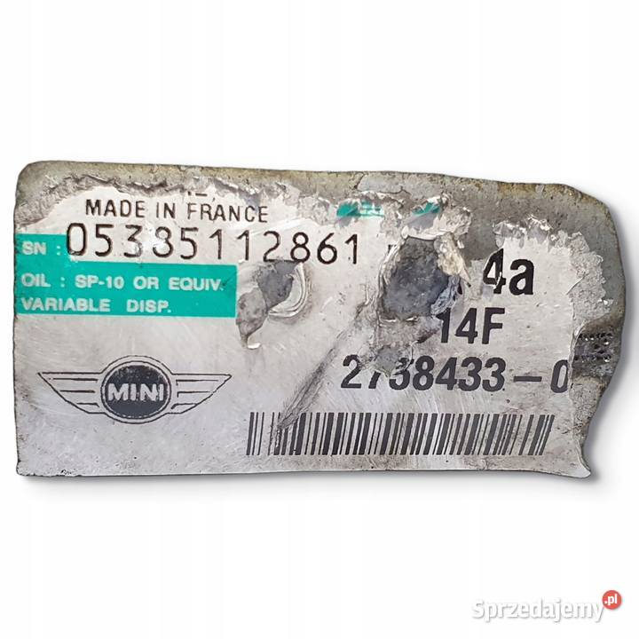 SPRĘŻARKA KLIMATYZACJI Mini Cooper R56 16 16V osobowe Chełm sprzedam