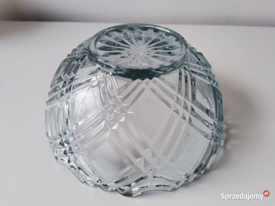 Stara duża szklana misa Katowice