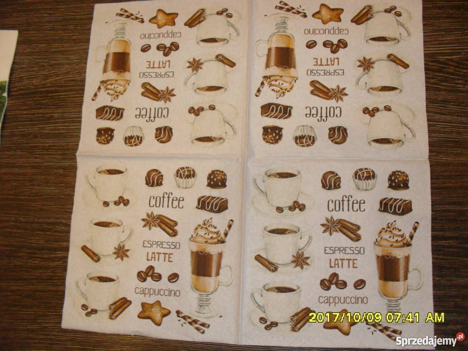 Zestaw serwetek do decoupage z ziołami Bochnia