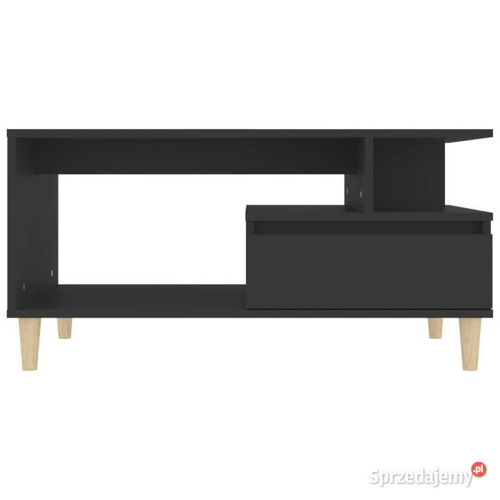 Stolik kawowy czarny 90x49x45 materiał Stoły Warszawa