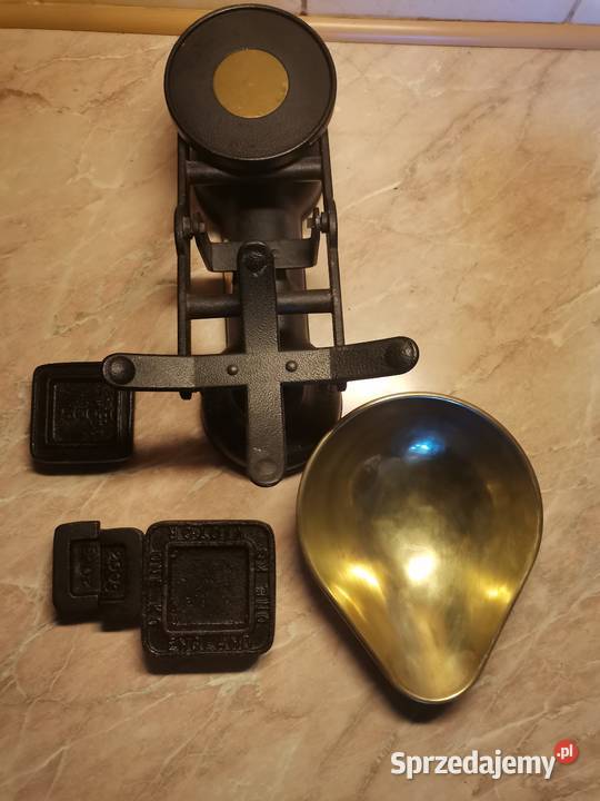 Stara Angielska waga szalkowa w stylu Art Deco małopolskie Kraków