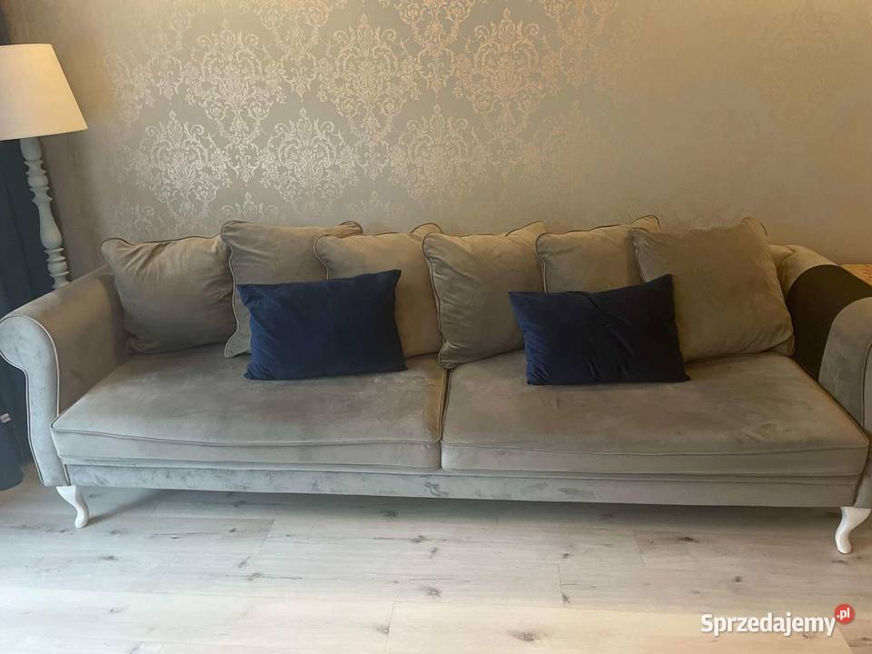 Sofa Glamour STYLOWA nogi ludwik puf Narożnik L Warszawa sprzedam