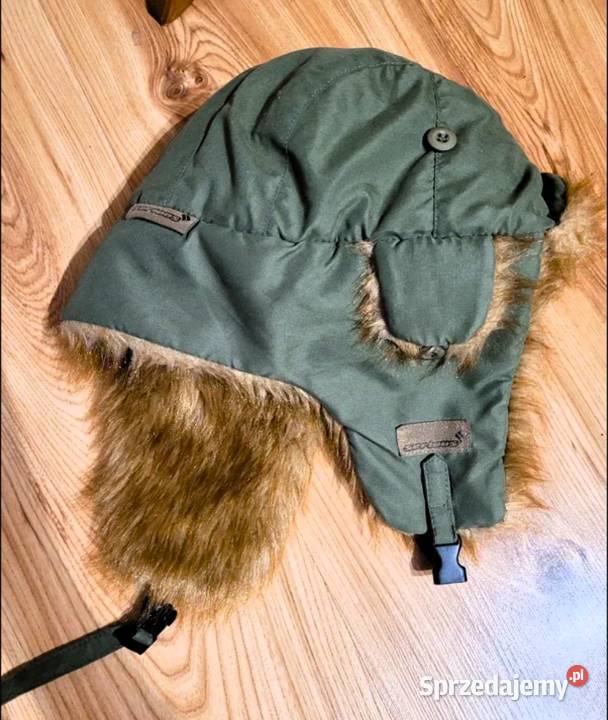 Czapka Pilotka Ushanka Bomberka Khaki Galanteria i dodatki śląskie Poraj