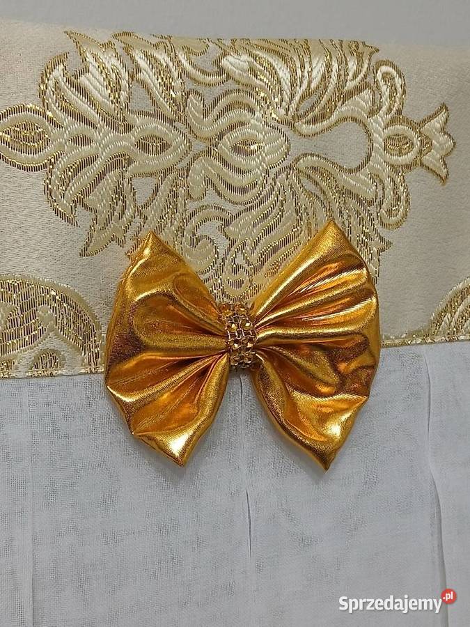 Firana z zazdroskami złoty wzór Mława