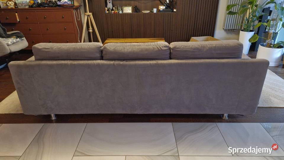 kanapa 3osobowa szeslong rozkladana szara Dom i Ogród Otwock