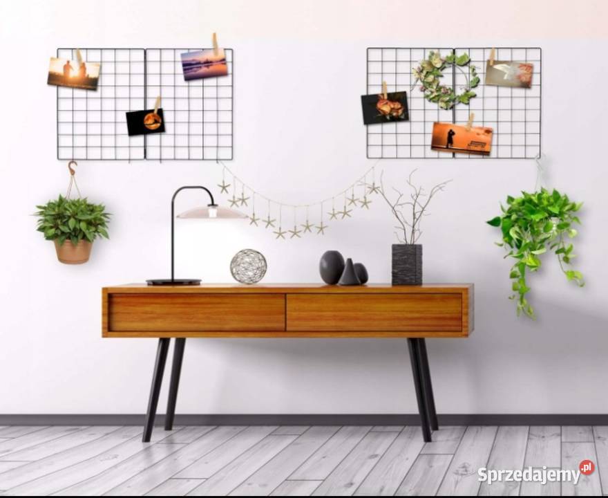 Zestaw dwóch czarnych metalowych kratek Budzyń