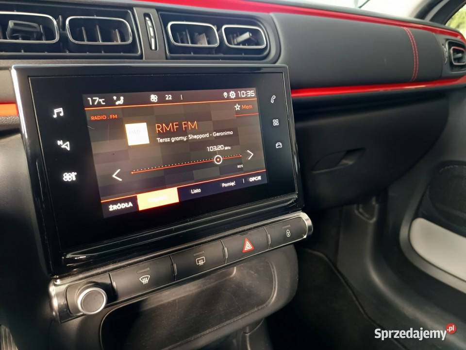 Citroen C3 12 83 wypoosażenie serwis III 2016 wielofunkcyjna kierownica Nowy Sącz