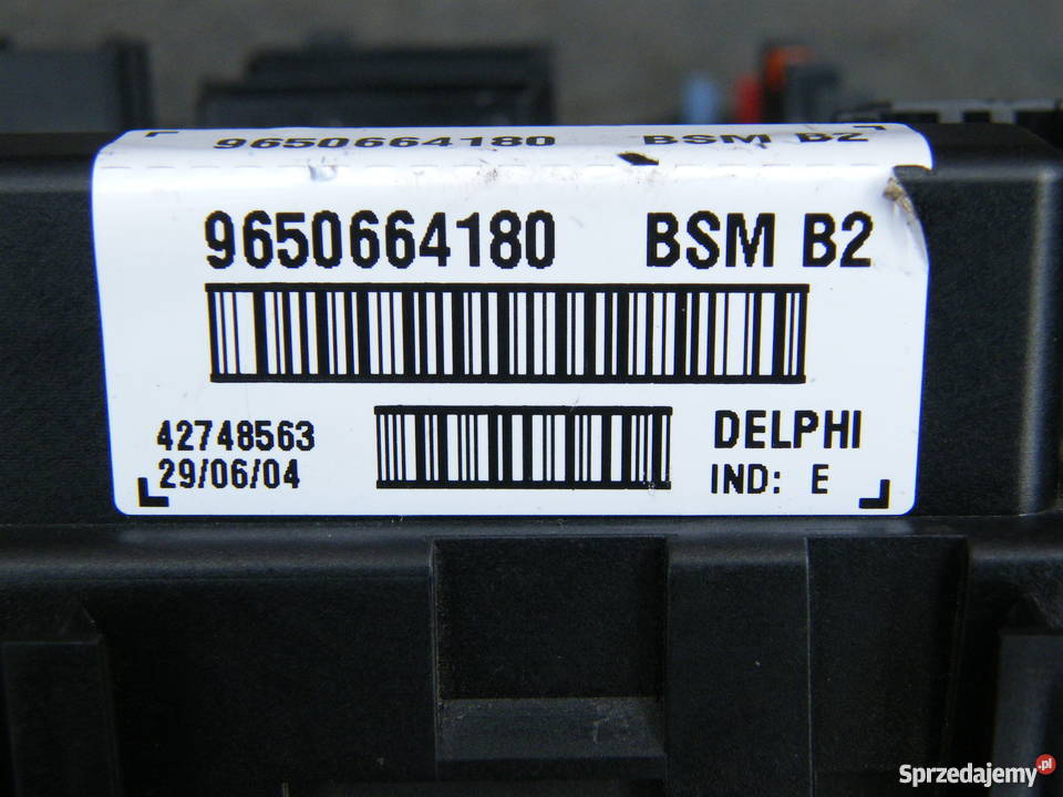 SKRZYNKA MODUŁ BSM B2 DELPHI 9650664180 PEUGEOT Układ elektryczny sprzedam