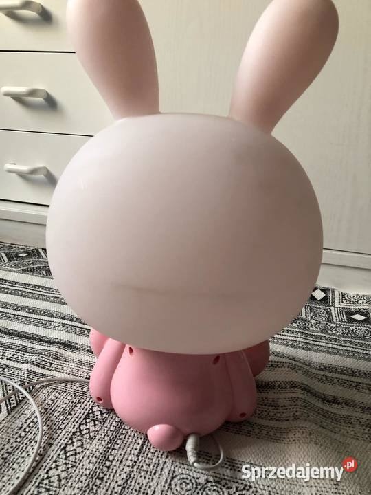 Królik różowy lampka dekoracyjna LED mazowieckie Warszawa