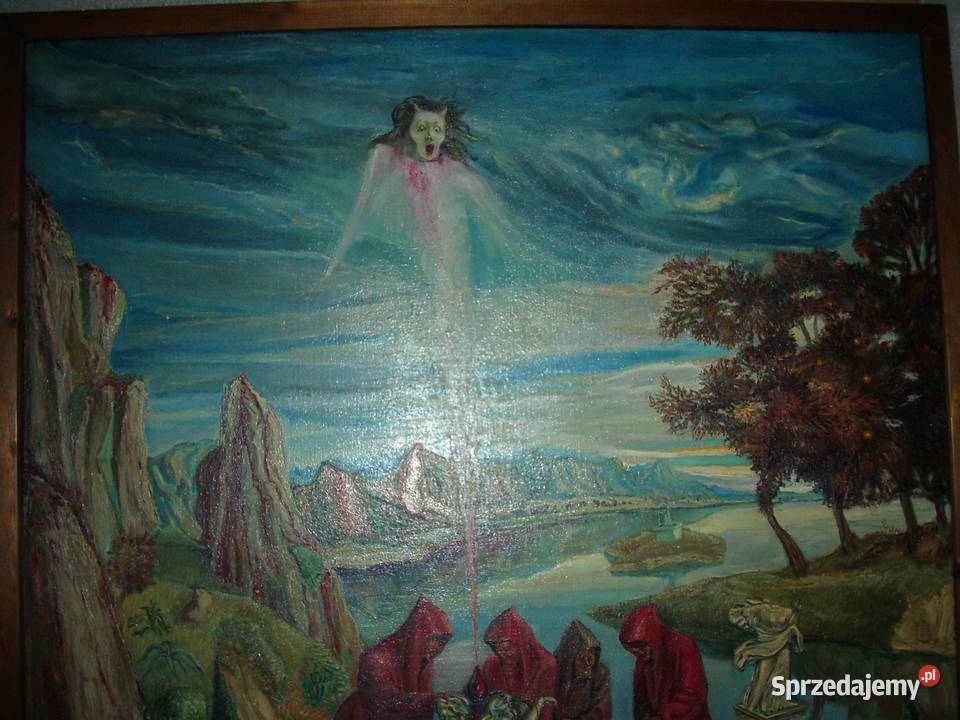 Marek Naszak Obraz olejny Duch fontanny Warszawa