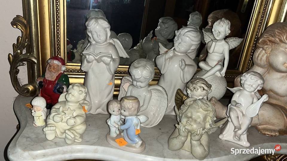 Figurka Mikołaja z pieskiem 45 Wys 12 Podstawa o Gdańsk