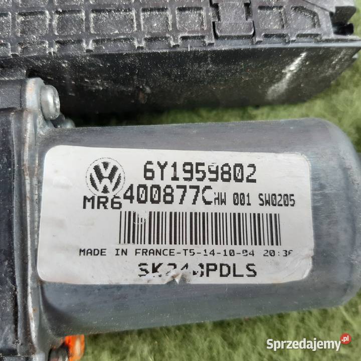 6Y2959802 FABIA II silniczek szyby lewy przód Mechanizmy opuszczania szyb Dębno