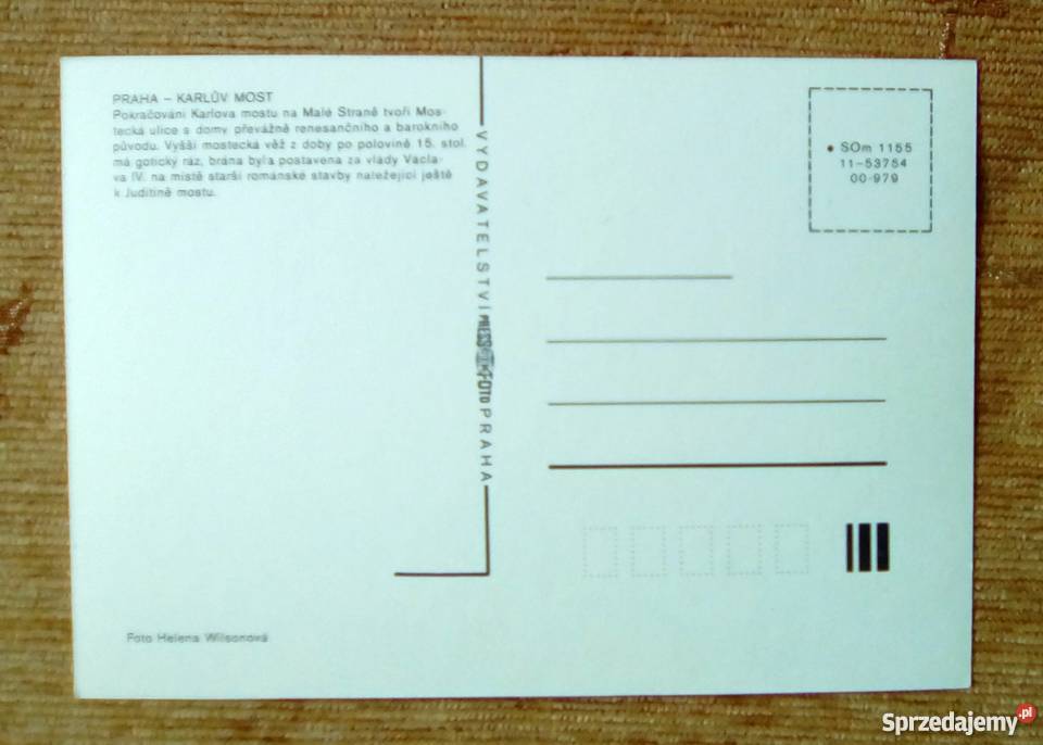 PRAGA WIDOK NA WIEŻĘ MOSTOWĄ MOŚCIE KAROLA Piszczac