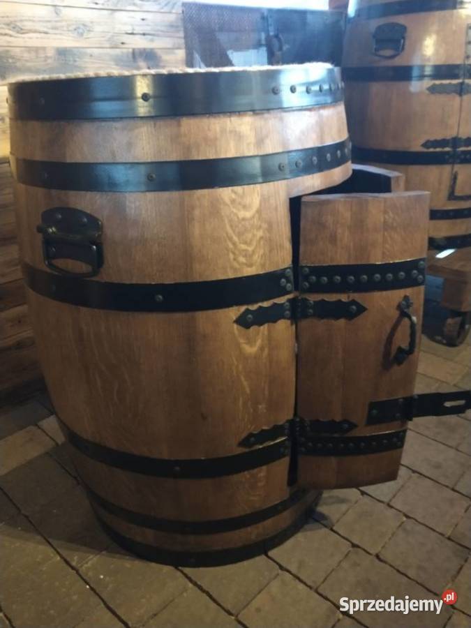 Podświetlany barek z beczki dębowej whisky Żywiec