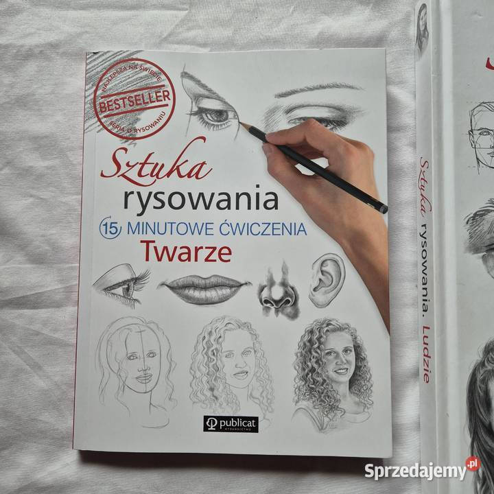 2 książki sztuka rysowania ludzie twarze portret sztuka i architektura Poradniki, albumy i reportaże Brzesko