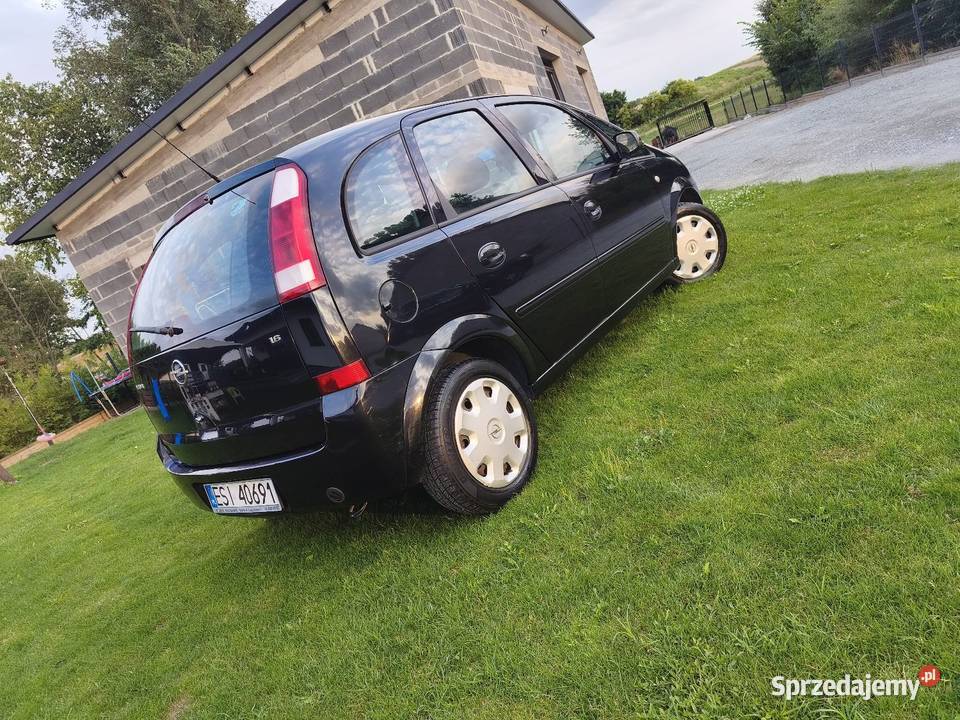OPEL MERIVA 16 GAZ SEKWENCJA SPRAWNA czarny Meriva łódzkie Bartochów