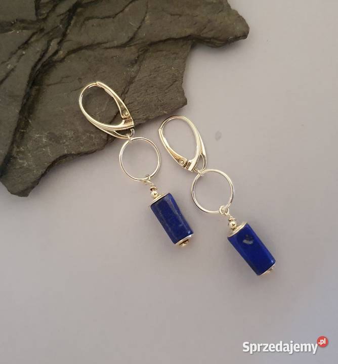 Ręcznie wykonane długie kolczyki ze srebra próby Izabelin C