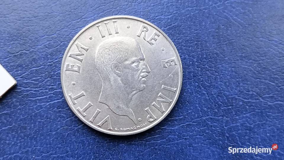 Stare monety 2 lir 1940 Włochy Lesko