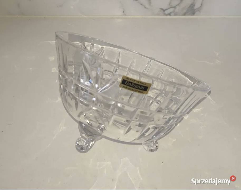 Salaterka miseczka Kryształ Oryginał PRL łódzkie Łódź