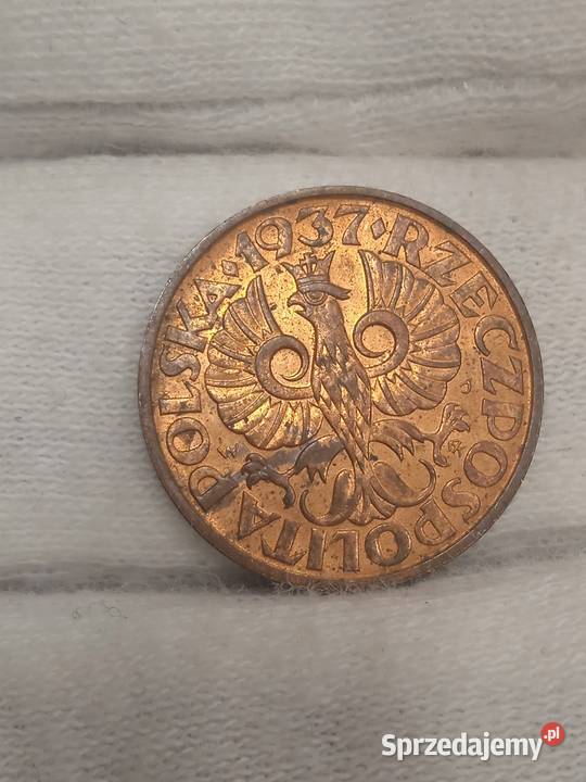 2RP 2 grosze 1937 mennicza Małkinia Górna