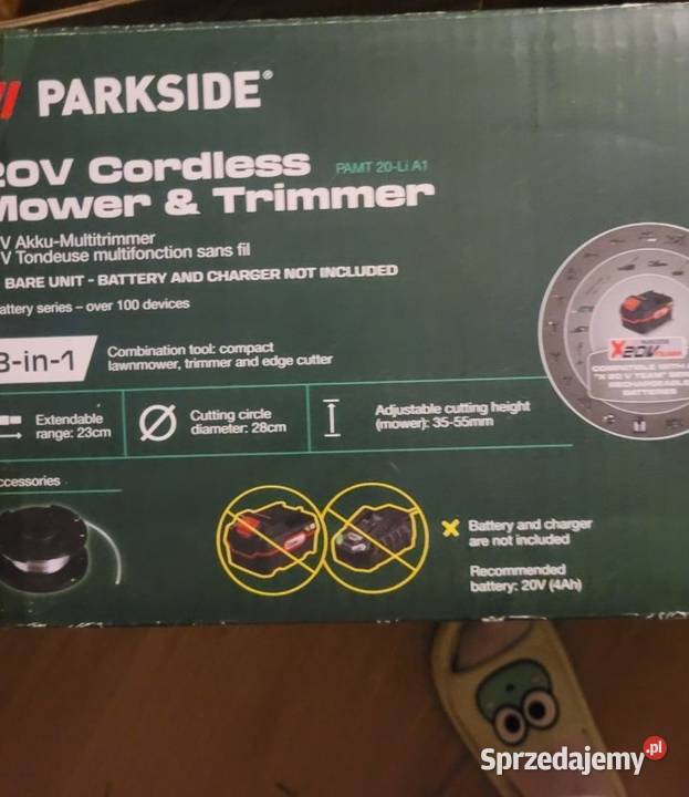 Akumulatorowa multipodkaszarka 20 V 3w1 PAMT Kosy i podkaszarki Legnica sprzedam