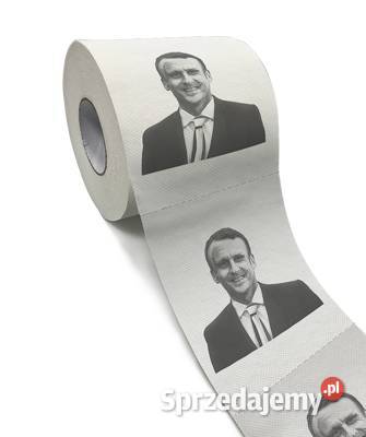 Papier toaletowy Dodoopy z Emmanuelem Macronem Siemianowice Śląskie