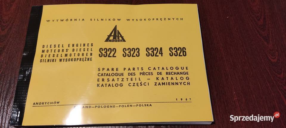 Andoria s 322 323 324 326 katalog części sprzedam