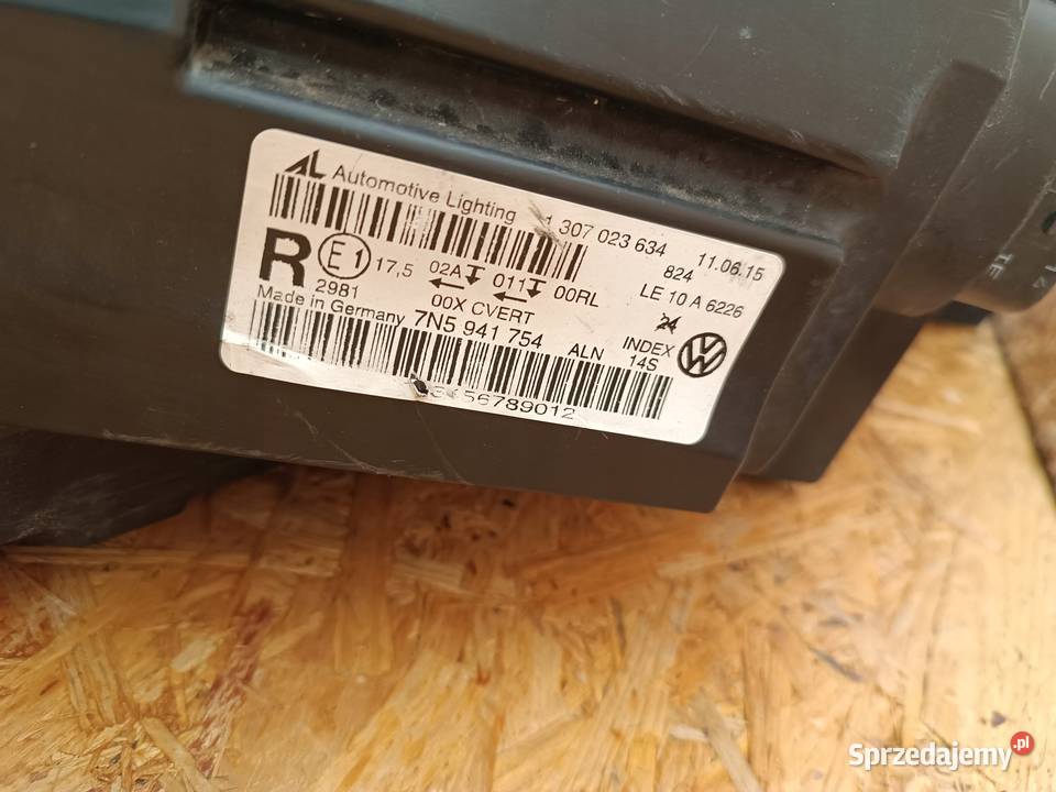 LAMPA PRAWY PRZÓD EU 7N5941754 SEAT ALHAMBRA II Nowy Tomyśl