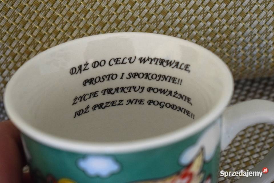 Kubek ceramiczny Na fortunę z życzeniami Chełmno sprzedam