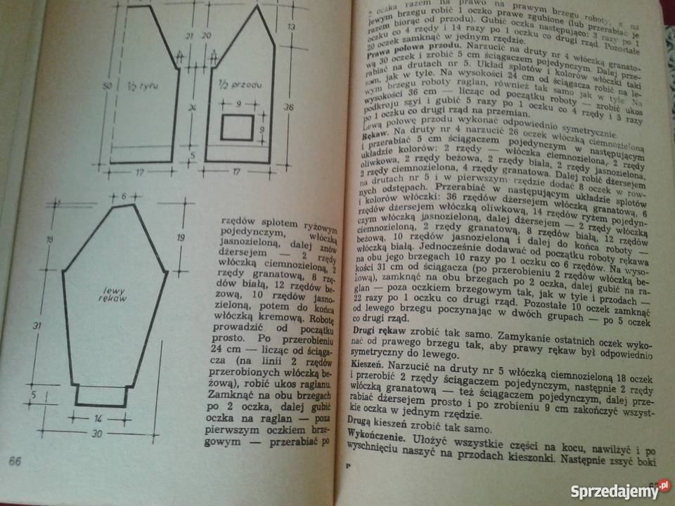 Dzianina dzieci w wieku szkolnym Irena Szymańska