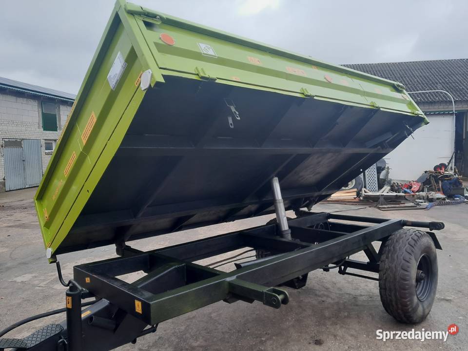 Przyczepa wywrotka 1 osiowa nieuszkodzony Ostrołęka