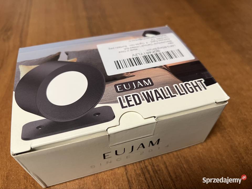 Nowa biała lampa ścienna led z pilotem Kuklice