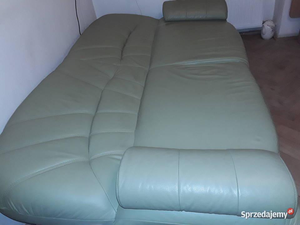 Kanapa wersalka z funkcją spania prawdziwa skóra Warszawa sprzedam