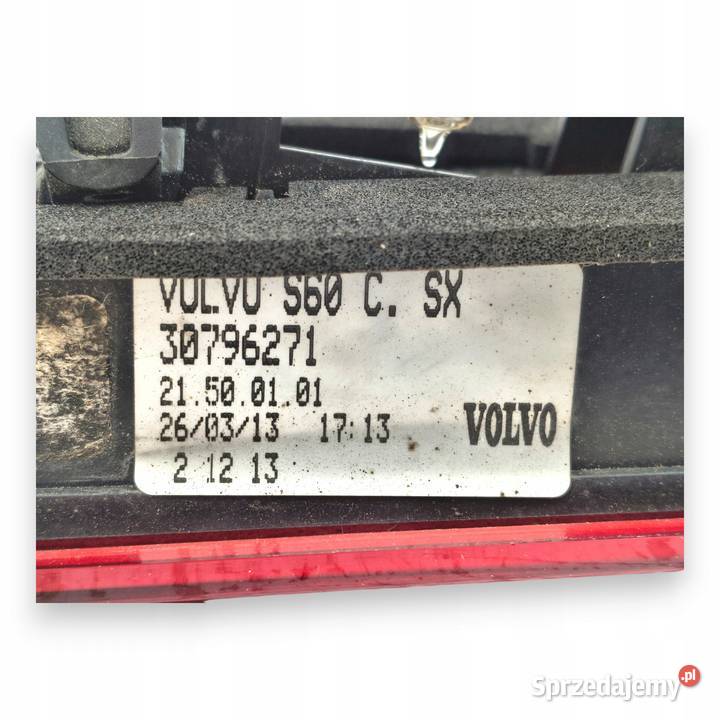 LAMPA LEWA Volvo S60 II 20102018 tylna tylnia Chełm